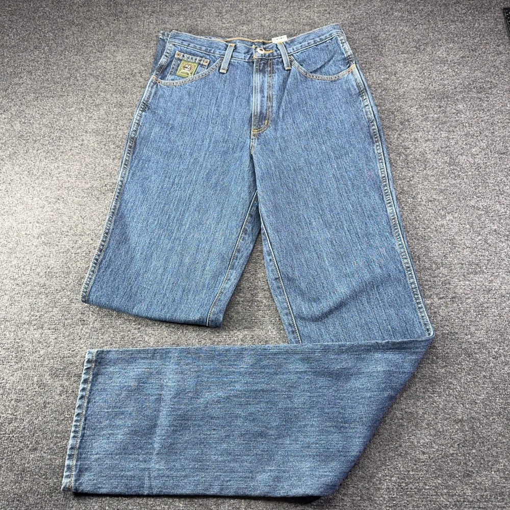 Cinch Green Label Relaxed Fit Straight Leg Medium Wash Denim Jeans Mens 30x38